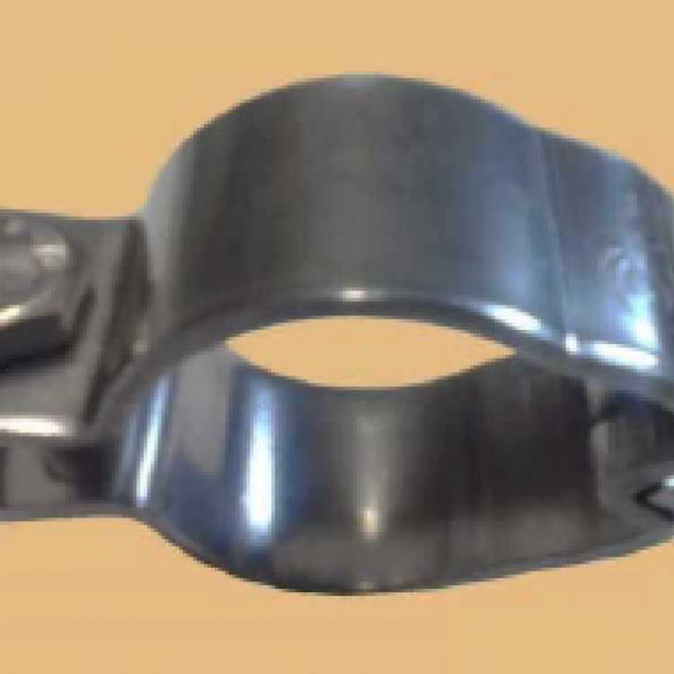 Plain Polished Pipe Press Clamp - 304 Grade