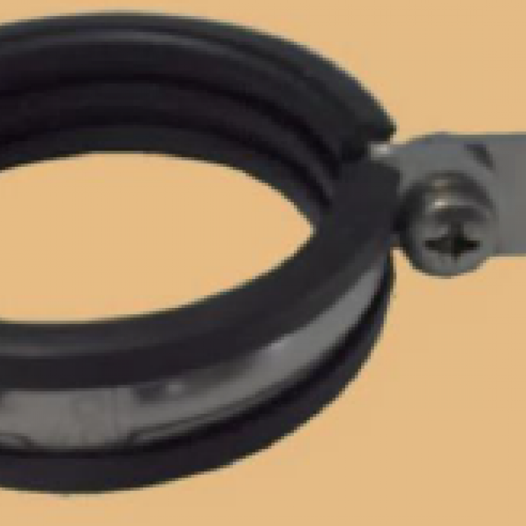 Two Piece Tube Clamp - Rubber Lined